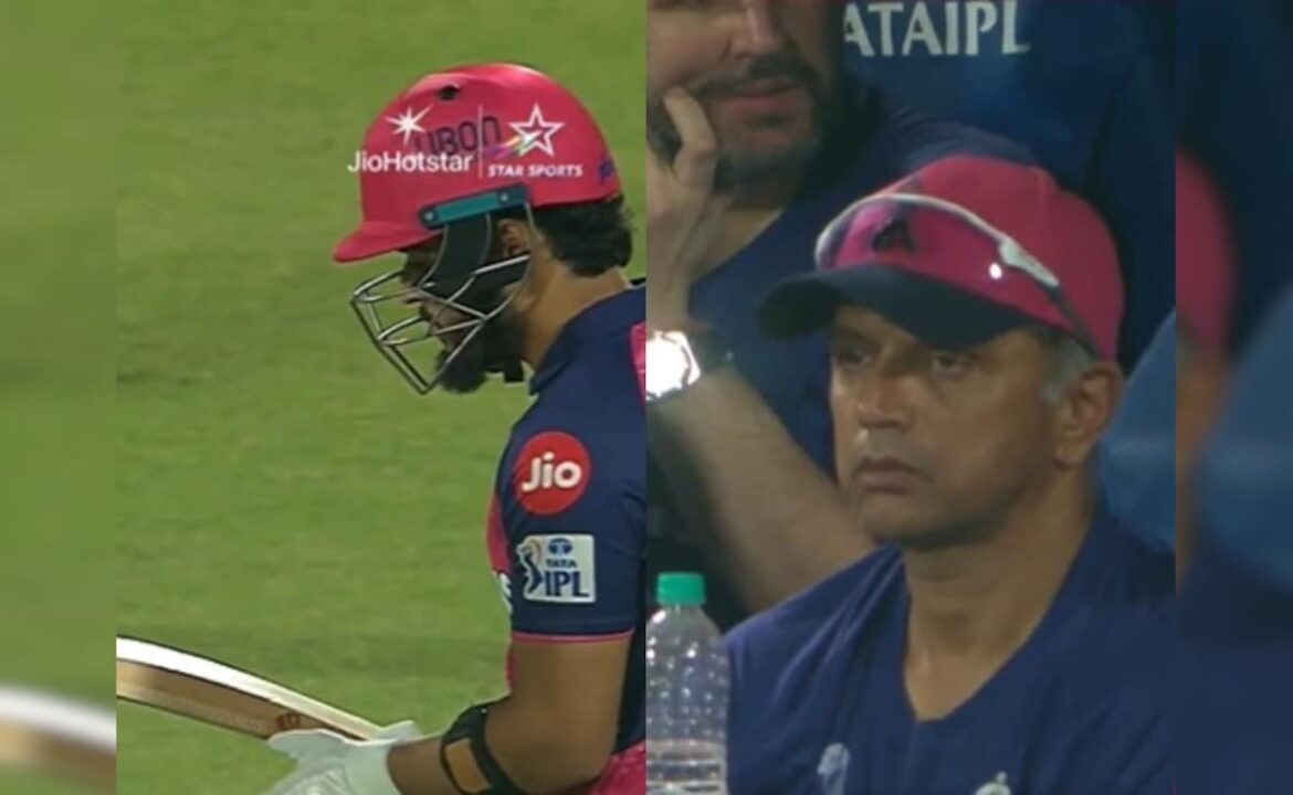 రియాన్ పారాగ్ ​​యొక్క బ్యాట్ అంపైర్ చేత పరిశీలించబడిన తరువాత రాహుల్ ద్రవిడ్ యొక్క కోల్డ్ ఎక్స్‌ప్రెషన్ వైరల్, నిపుణులు 'ఎందుకు?'
