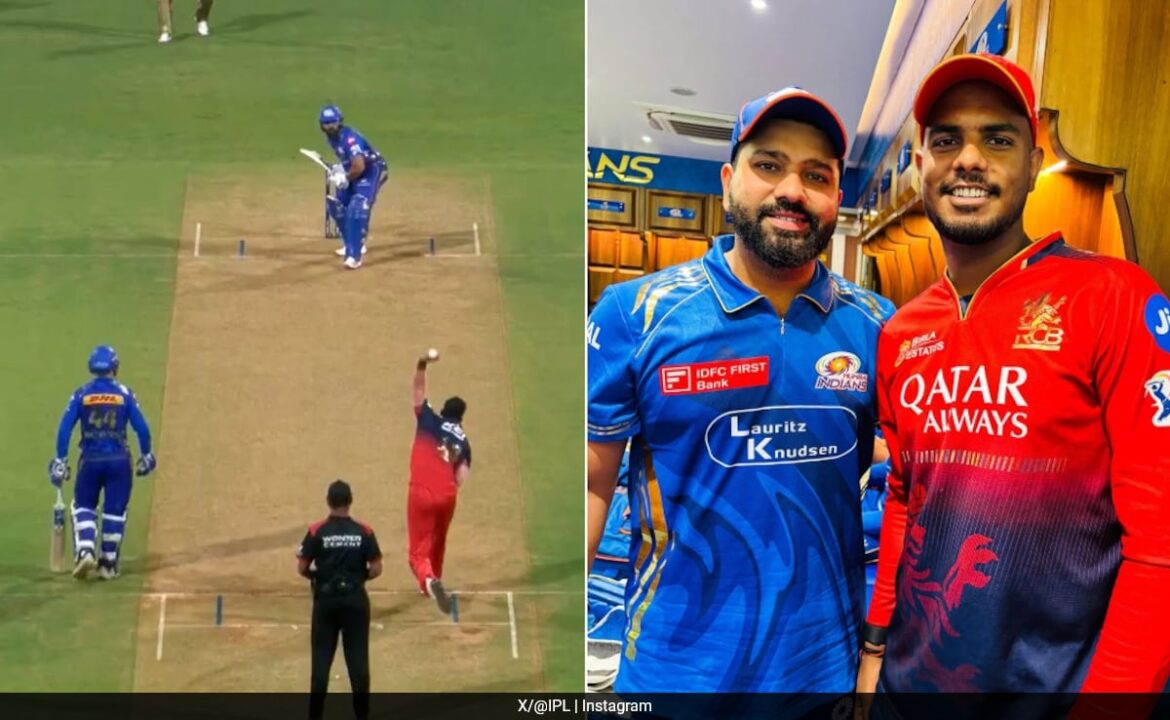 రోహిత్ శర్మ యొక్క ప్రత్యేక బహుమతి యష్ దయాల్, RCB పేసర్ క్లీన్ బౌల్ చేసిన RCB పేసర్
